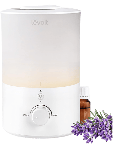 Levoit Humidifier and Diffuser, white model with a night light, 3L