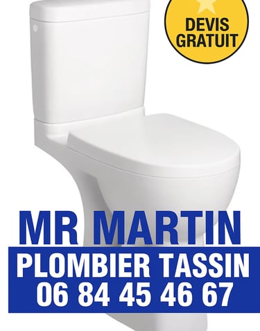 Installation remplacement wc toilette casse urgence plomberie plombier tassin 69160