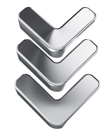 a close up of a metal object with a black background