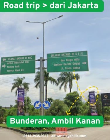 Petunjuk arah ke san diego hills memorial park dari arah jakarta lewat tol