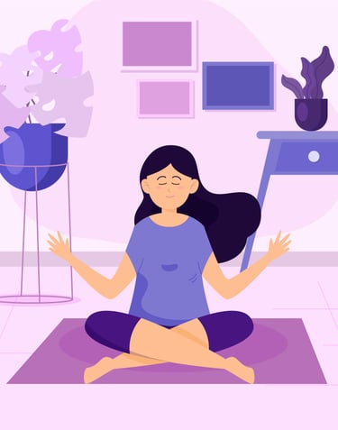 respiration, visualisation yogathérapie