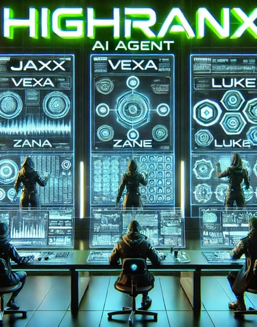 HighRanx AI Agents handling calls, capturing leads, and automating business 24/7.