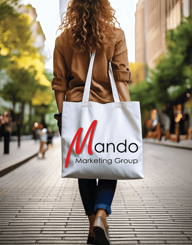Mando Marketing Group - Bagvertising in use