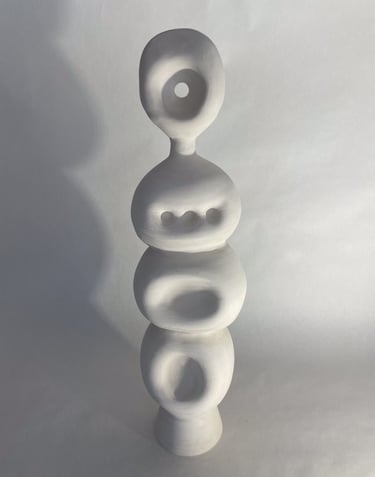 minimalist modernist surrealist contemporary sculpture stoneware