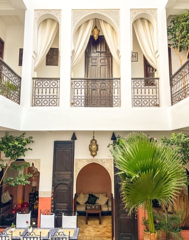 patio chambre riad marrakech