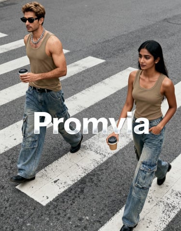 a man and woman walking across a crosswalk