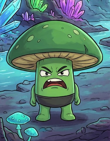 A Shrooman in their natural habitat.