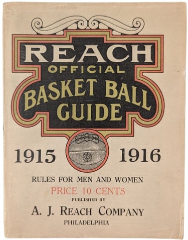 Antique A.J. Reach Official Basketball Guide 10 cents Philadelphia Original