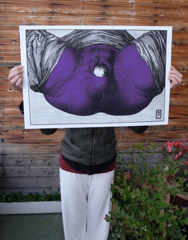 L'origine du monde - Sérigraphie TAMAM