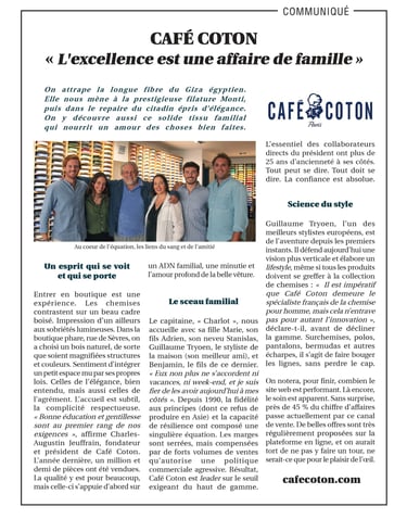 article Cafe Coton dans Le Point