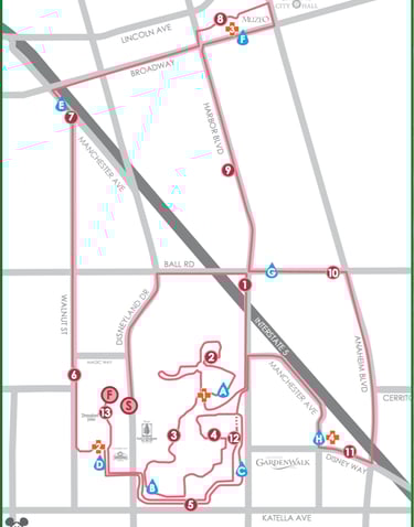 2016 runDisney Tinker Bell Half Marathon Course Map