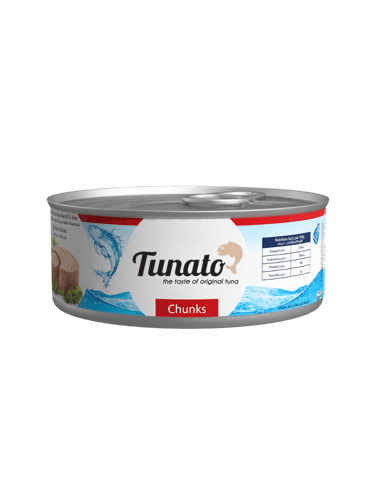 Raya FMCG's Tunato Brand: Tuna Chunks in Soyabean Oil/Sunflower Oil for export and private label.