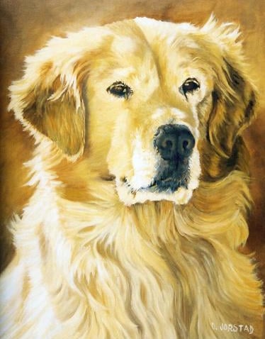 pet  dog portrait artist art painting from your custom photograph acrylic / oil