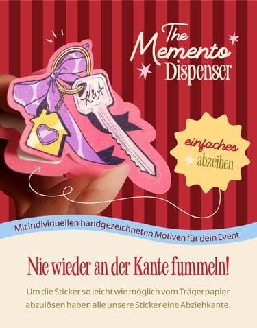 Unsere leicht abziehbare Kante ermöglicht ein einfaches abziehen des Stickers vom Trägerpapier.