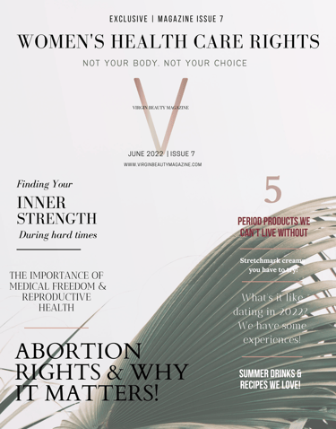 a magazine cover with a palm tree and a palm tree