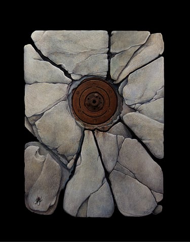 "Corruption" Colored Pencil $650