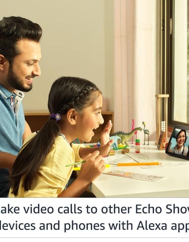 All new Echo Show 8 (2nd Gen, 2021 release)- Smart speaker with 8" HD screen, stereo sound & hands-f