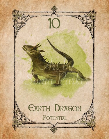 Earth dragon, a card from the animal spirit oracle deck