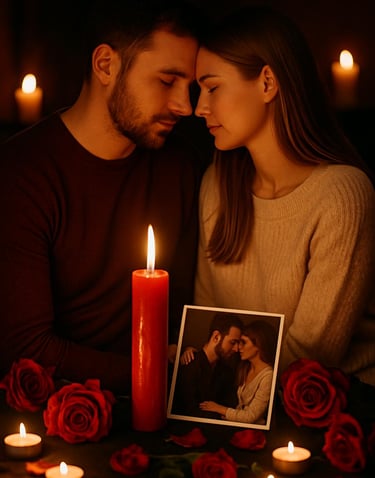 pareja unida con un amarre de amor efectivo con foto