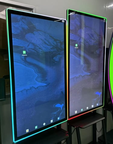 LED halo display for gaming and slot machines