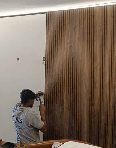 wall panel installing image