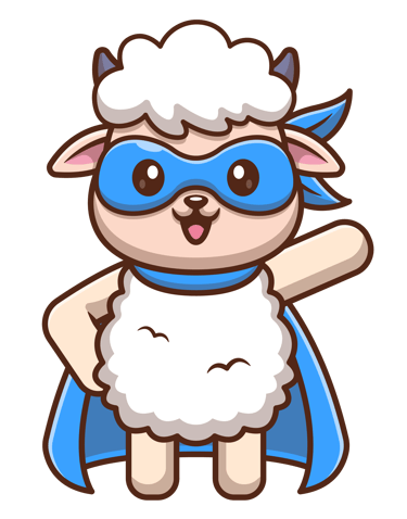 superhero sheep