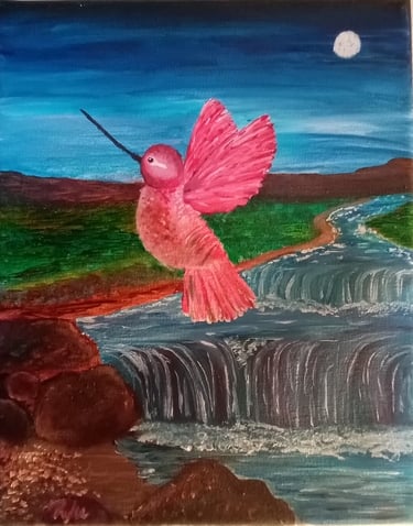 Night Flyer (painting) Kylee Nicole Smith