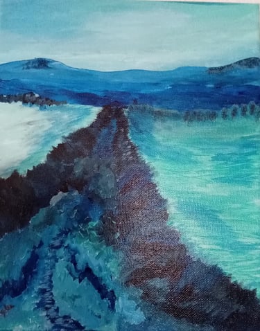 Serenity through Drama (painting) Kylee Nicole Smith