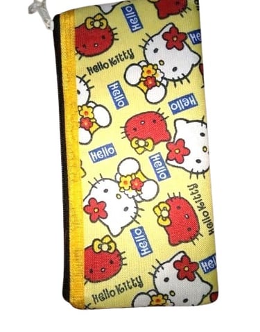 pouch with printed deign on it