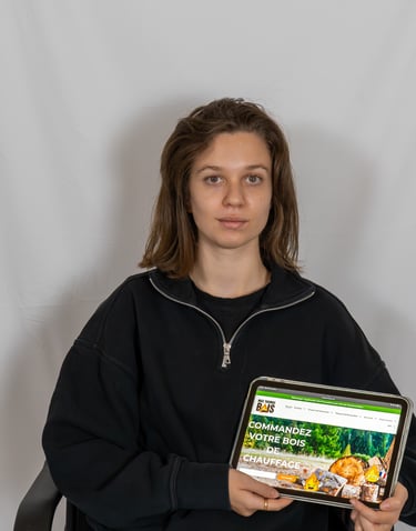 Marty la développeuse web et design app pour MaxThomasBois