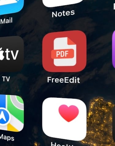 FreeEdit, PDF Editor iOS