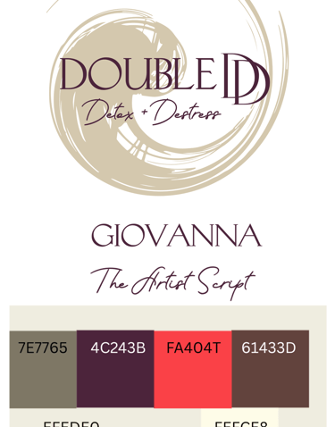 Double Detox Brand Board