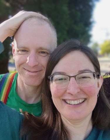 Todd and Trisha, owners of Lucky Electric