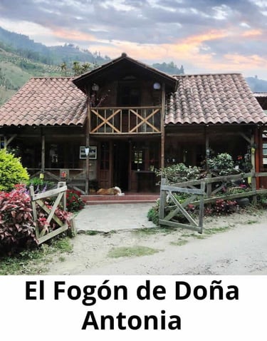 Restaurante Rural El Fogon de Doña Antonia, Ubicado en Cajamarca Tolima