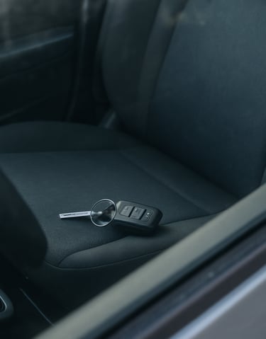 Key locked inside car