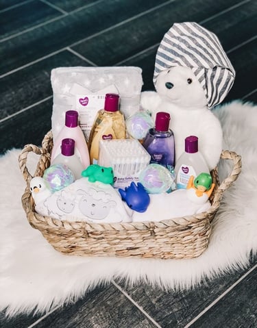DIY baby bath basket