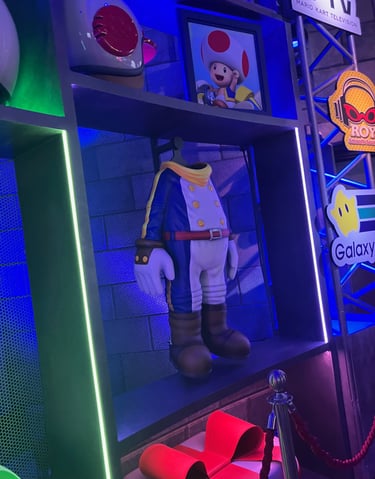 Super Nintendo World - Toad Trades the Vest for Some Spandex Flex