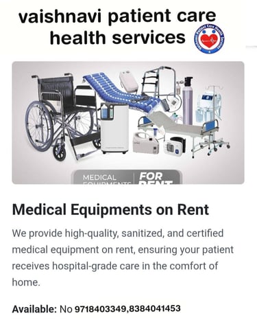 Medical equipment home care rental services 