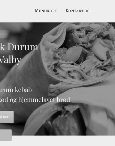 Modern Durum Kebab website built with Hostinger Website Builder