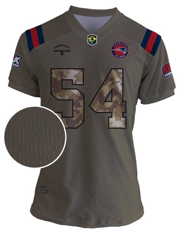Jersey Pats Mil Grau - Marrom