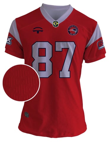 Jersey Pats Mil Grau - Vermelha