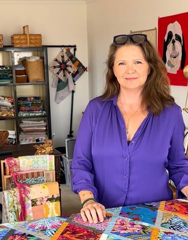 Sonja, founder of SoGrizz Quilting