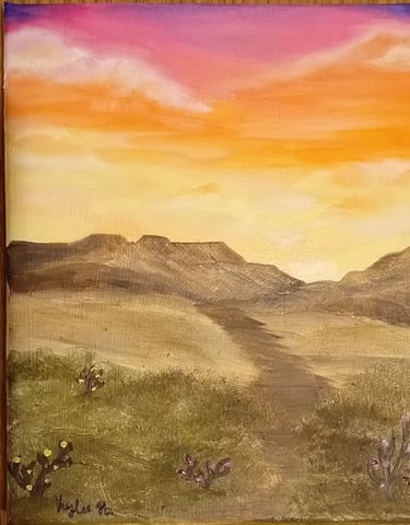 Desert Hues (painting) Kylee Nicole