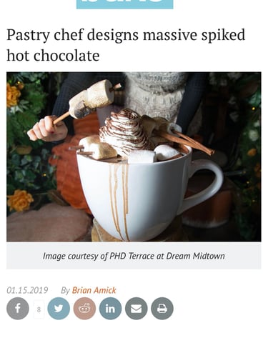 a hot chocolate
