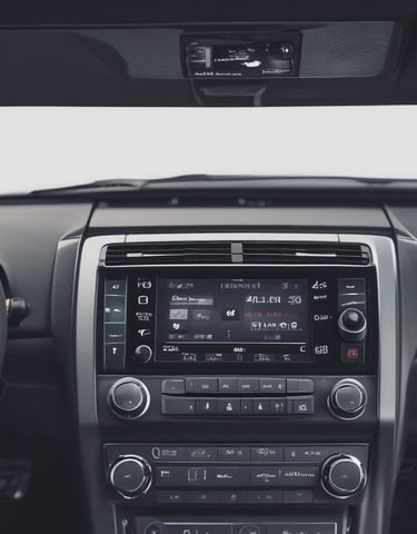 Professional audio speakers and mixers set up in a studio environment.