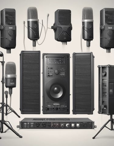 A rugged flashlight shining brightly in a dark outdoor setting.