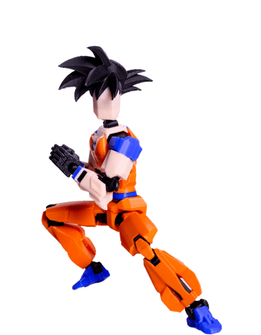 Figura Goku articulada impresa en 3D — Tío TresD México