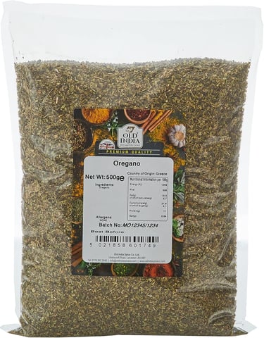 a bag of dried oreganonoi