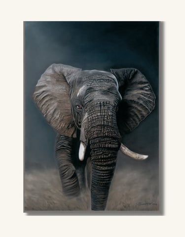 African Elephant Art