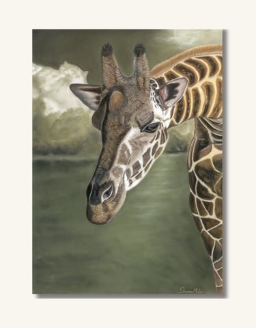 South African Giraffe Art